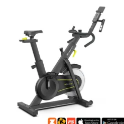 Vélo de Spinning InCondi S150i avec guidon multifonctionnel et 24 niveaux de résistances pour entraînement en Home-Gym