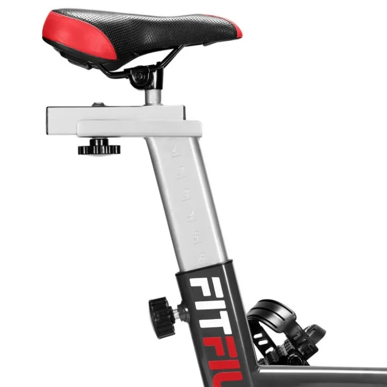 Vélo de spinning indoor avec roue d'inertie 11 kg équipé écran LCD multifonctions