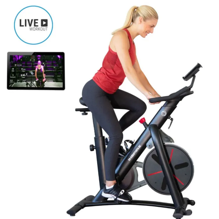 Vélo de spinning multi-réglable et silencieux - Roue d'inertie 14 kg