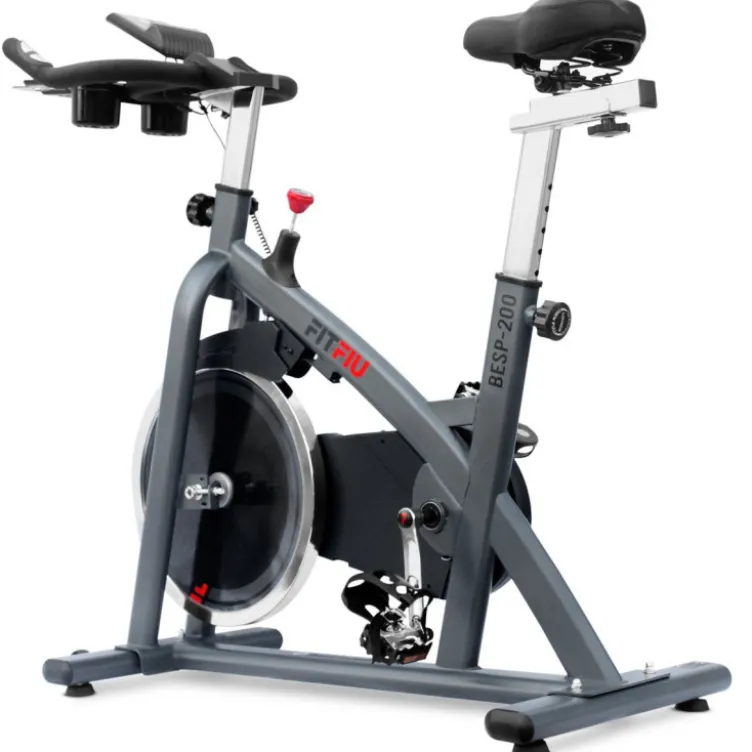 Vélo de spinning pour entraînement en home-gym roue d'inertie 18 kg