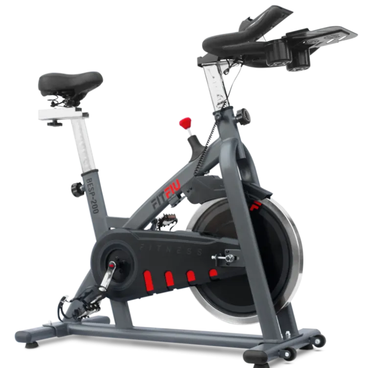 Vélo de spinning pour entraînement en home-gym roue d'inertie 18 kg