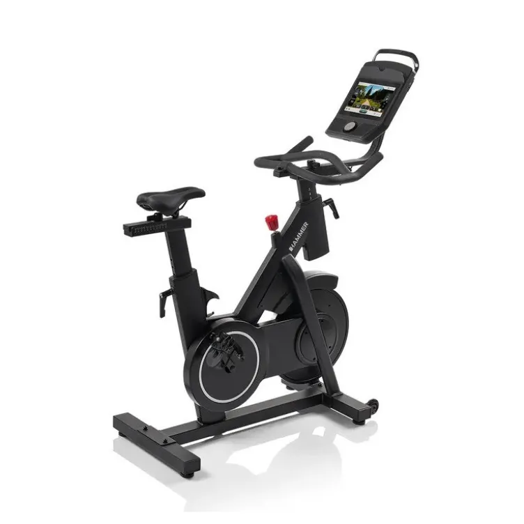 Vélo de spinning Speed race SR Hammer avec roue d'inertie de 20 kg - Speedbike entièrement réglable à 32 niveaux de résistance