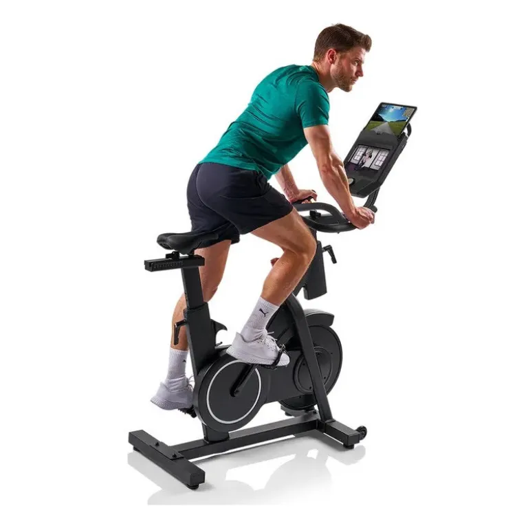 Vélo de spinning Speed race SR Hammer avec roue d'inertie de 20 kg - Speedbike entièrement réglable à 32 niveaux de résistance