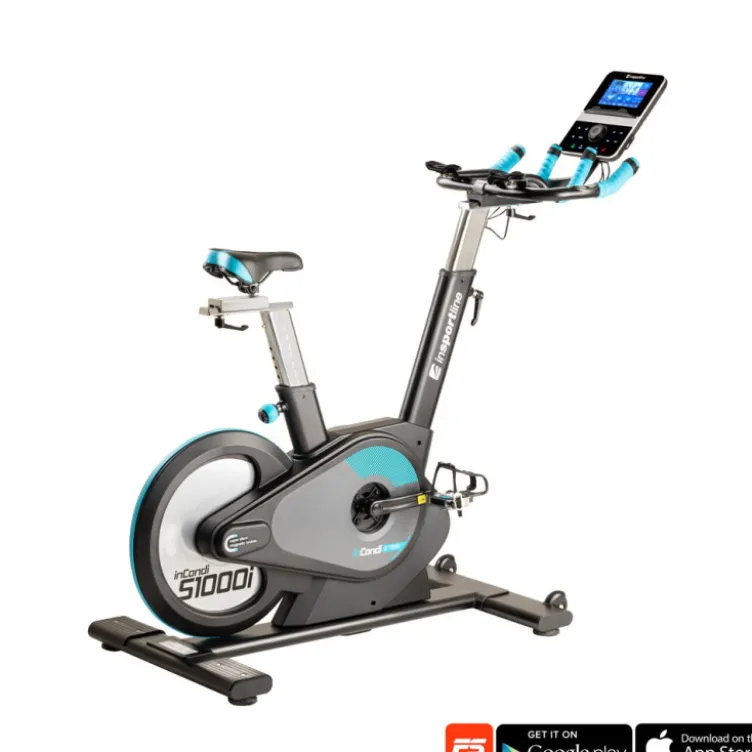 Vélo de vitesse connecté avec frein magnétique et 29 programmes d'entraînement - Ecran LCD complet