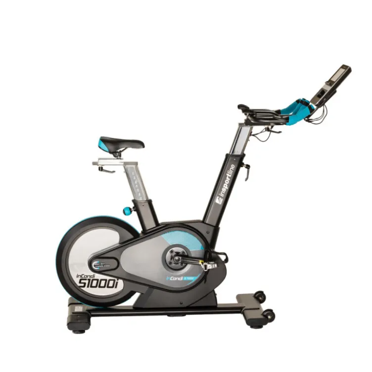 Vélo de vitesse connecté avec frein magnétique et 29 programmes d'entraînement - Ecran LCD complet
