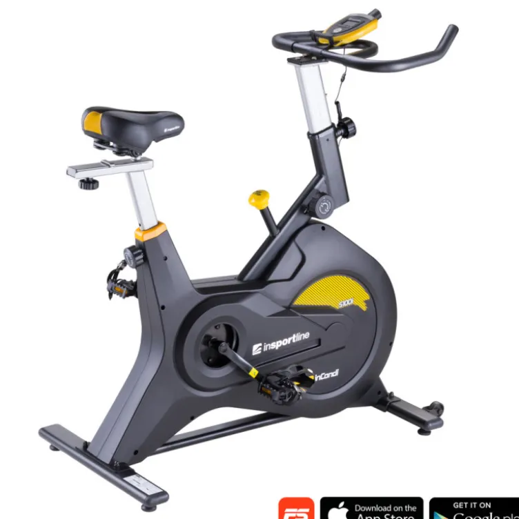 Vélo de vitesse InCondi S100i pour entraînement en home-gym avec applications Bluetooth - Volant inertie avant