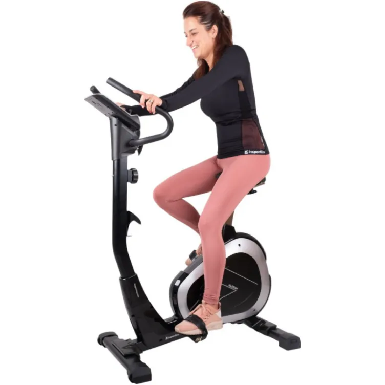 Vélo d'exercice Klegan avec système de résistance à réglage manuel - Siège réglable horizontalement et verticalement
