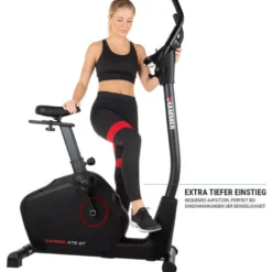 Vélo d'exercices de cardio XT6 BT avec affichage LCD complet - 10 à 350 watts