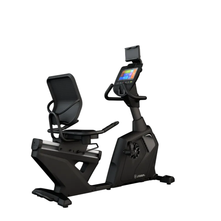 Vélo d'exercice semi-allongé avec écran tactile Titanium Strength RB2000T - Niveaux ajustables et programmes pré-définis
