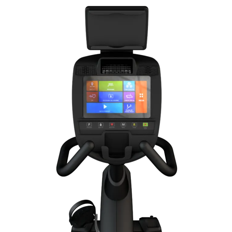 Vélo d'exercice semi-allongé avec écran tactile Titanium Strength RB2000T - Niveaux ajustables et programmes pré-définis