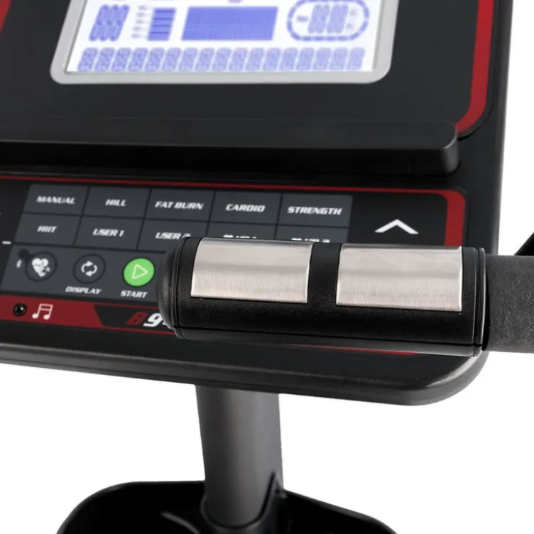 Vélo d'exercices silencieux avec écran LCD complet et roue d'inertie 12 kg - Idéal pour un studio