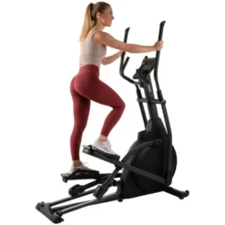 Vélo elliptique avec ordinateur LCD et inclinaison jusqu'à 3 niveaux pour le cardiotraining