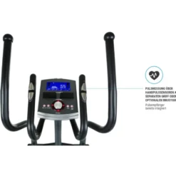 Vélo elliptique avec roue d'inertie de 12 kg et écran LCD - 350 watts max