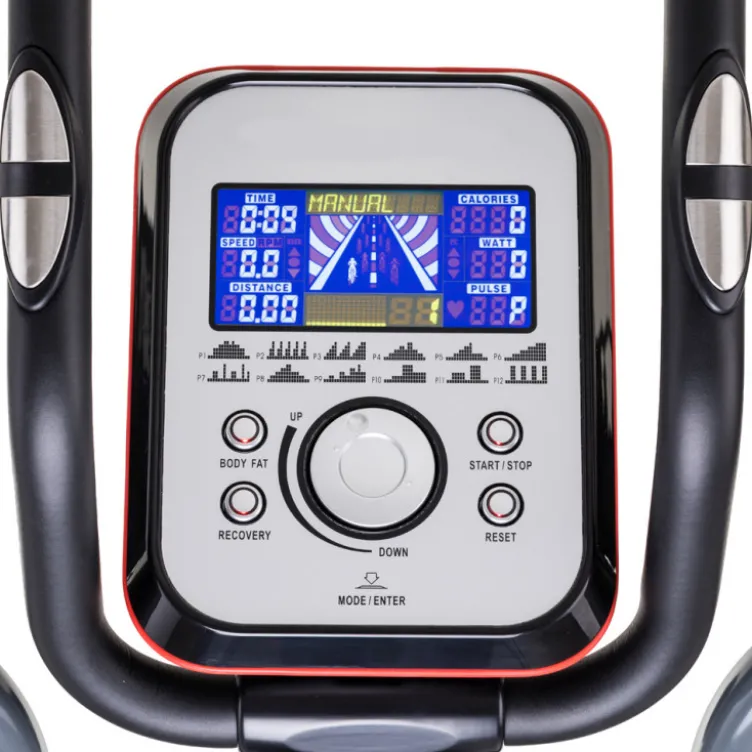 Vélo elliptique écran LCD couleur pour cardio-training en home gym, club et salles de sport