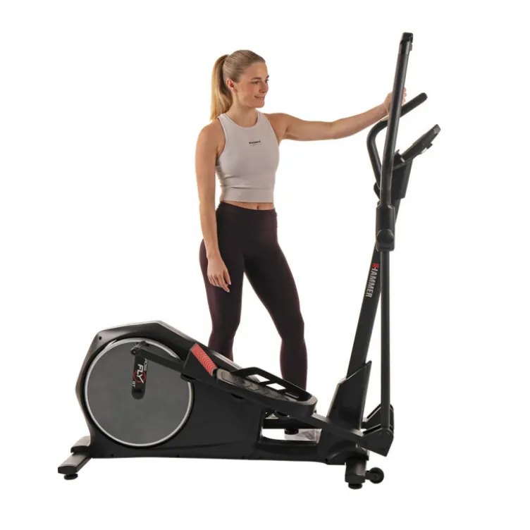 Vélo elliptique Crossfly BT avec indications BPM -roue d'inertie 18 kg