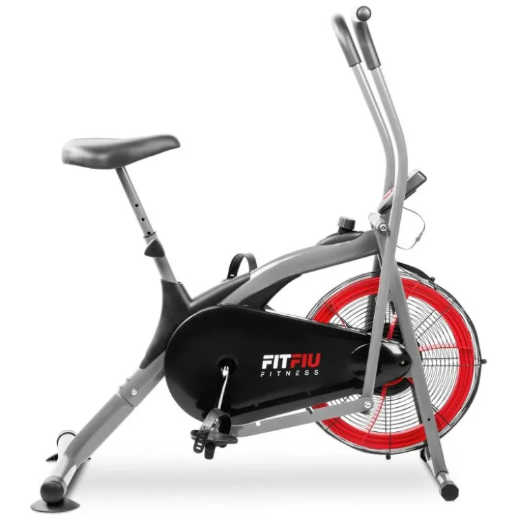 Vélo elliptique de crosstraining avec résistance à air et écran LCD