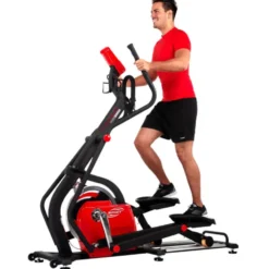 vélo elliptique d'entraînement avec roue d'inertie de 18 kg et écran LCD - Homegym - Spirit E-Glide
