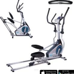 Vélo elliptique éléctronique avec écran LCD pour home gym et salle de sport
