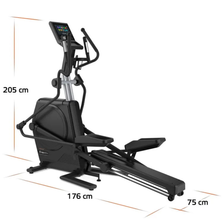 Vélo Elliptique professionnel Velocer ET ergonomique et inclinable pour espace de cardio-training en salle de sport commerciale