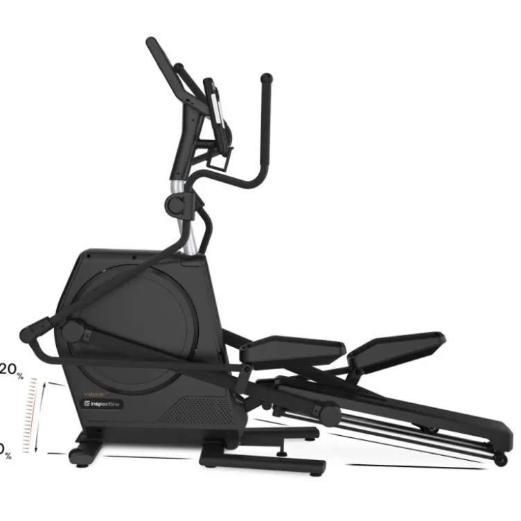 Vélo Elliptique professionnel Velocer ET ergonomique et inclinable pour espace de cardio-training en salle de sport commerciale
