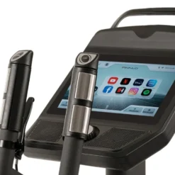 Vélo elliptique silencieux avec écran tactile haute résolution - Masse d'inertie de 20 kg - E-Glide SRT