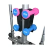 Vélo elliptique silencieux avec écran LCD et haltères 2x0,9 kg et 2x1,35 kg