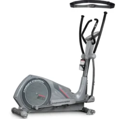 Vélo elliptique ultra résistant avec poignées en caoutchouc à haute adhérence - 16 niveaux de résistance électronique