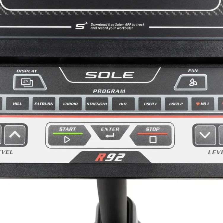 Vélo ergomètre semi-allongé avec 20 niveaux de résistance et siège ajustable - Écran LCD intégré et volant d'inertie 12 kg