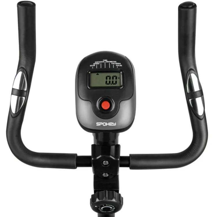 Vélo stationnaire d'appartement ergomètre avec écran LCD multifonctions et pédales antidérapantes