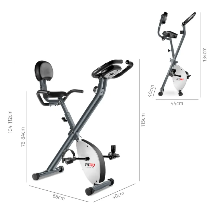 Vélo stationnaire d'entraînement de cardio-training - Assise avec dossier