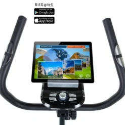 Vélo stationnaire simple d'utilisation avec réglables divers et guidon multi-positions - Difficultés x8 - Cardio T3
