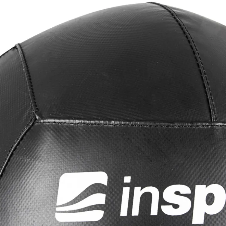 Wall ball en cuir pour exercices de crosstraining et préparation Hyrox - 10 kg