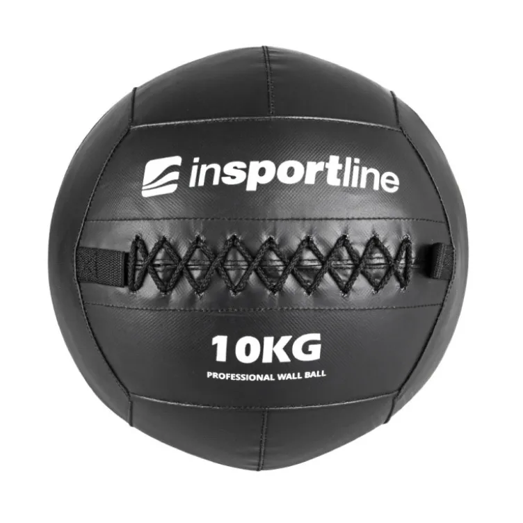 Wall ball en cuir pour exercices de crosstraining et préparation Hyrox - 10 kg